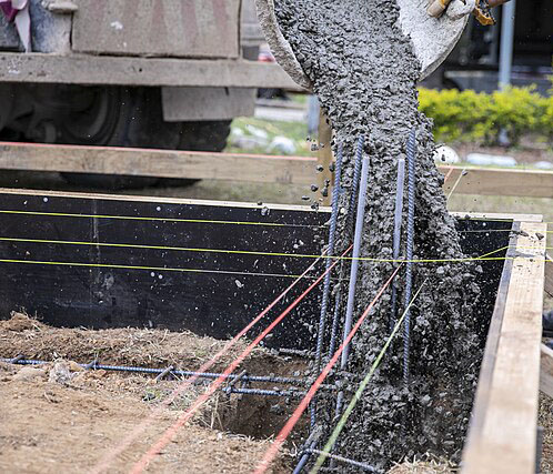 Surveyor on development site