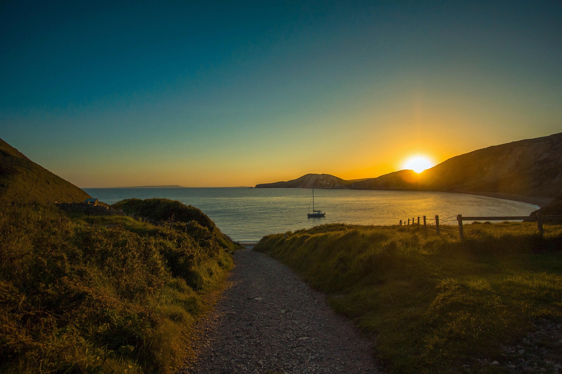 Australian coastal sunset